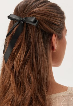 VILA Vikellen Bow Hairclips Black Klær