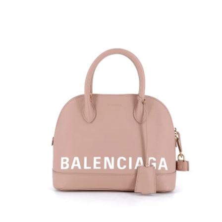 Balenciaga Vintage, Pre-owned Leather Ville Bag Roze, Dames, Maat:ONE Size