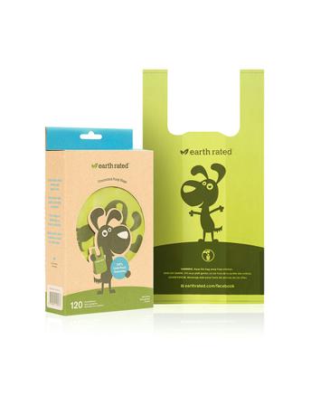 Earth Rated Miljövänliga Bajspåsar med handtag 120st - Hurtta, Julius-k9, Fuzzyard, Flexi, Ruffwear, Petstudio, Casual Canine, Dog is Good mm. på 