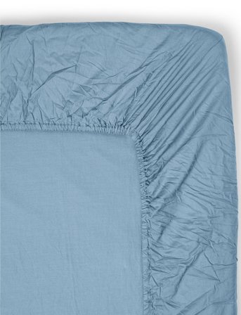 Midnatt Fitted Sheet Lake - Blue - 90X200CM
