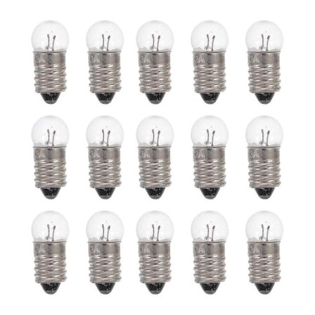 50 stk. Små Pærer Elektrisk Eksperimentpære Lommelygtepære 1,5V