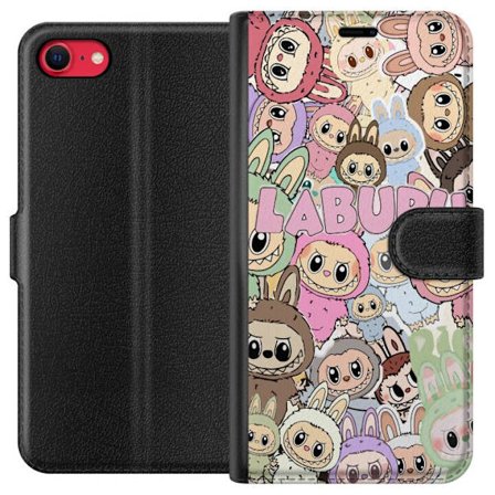 Kompatibelt Lommeboketui til Apple iPhone SE (2022) Rosa kawaii-komposisjon med søte tegnede karakterer og myke former