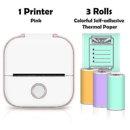 Phomemo T02 Mini-skrivare Bärbar skrivare Termisk utskrift Klistermärke Trådlös bläckfri fickskrivare Självhäftande etikettskrivare -ys