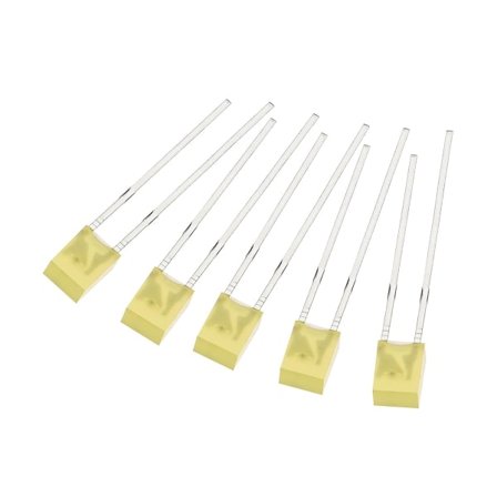 2x3x4mm x LED-lampa, 150st Rektangulära Starka LED för Elektronisk Komponentindikator, Gul