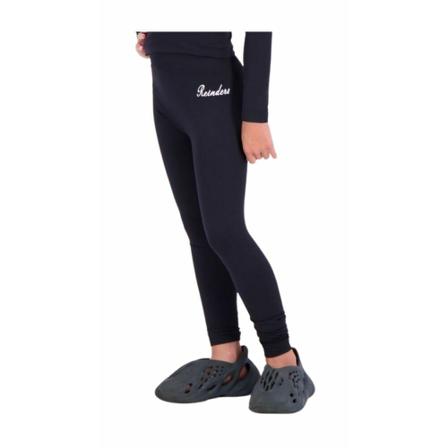 Reinders Sport Legging Solid True Black , Zwart , Dames , Maat: 152 CM