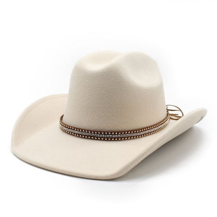 Western Cowboy og Cowgirl Hat, Pinch Front, Bred Skygge Style, Cla