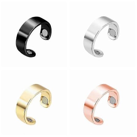 Diabetisk Blodsukkerkontroll Ring Blodsukkermåler Diabetes Monitor Sunn Blodsukkermåler 4 stk Magnet Magnetisk Ring Rose Gull Kreative Smykker Euro