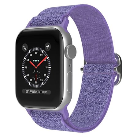 Elastiskt Nylonarmband Apple Watch Series 10 46mm Glitter Lila