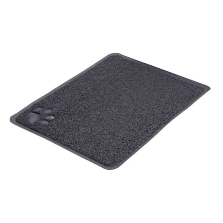 Kissan hiekkalaatikkomatto, PVC, 37 × 45 cm, antrasiitti