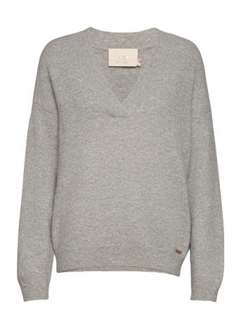 Norakb V-Neck Grey Karen By Simonsen