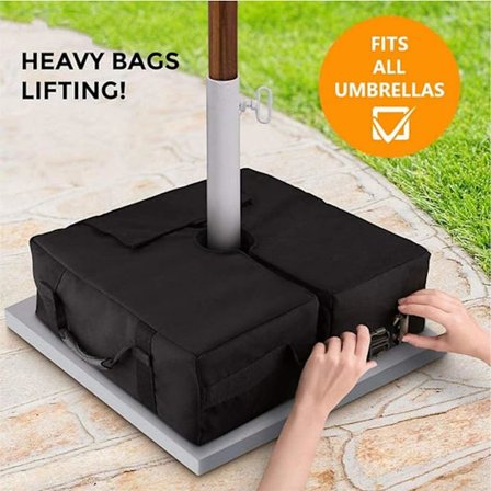 PCS (Svart) Vikt Sandsäck Gazebo Tältbens Sandsäckar Viktad Bas