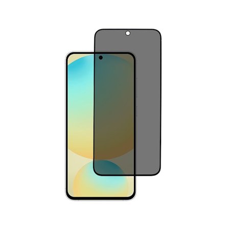 SKALO Samsung Galaxy S25 FE Privacy Hærdet Glas Skærmbeskyttelse - Sort
