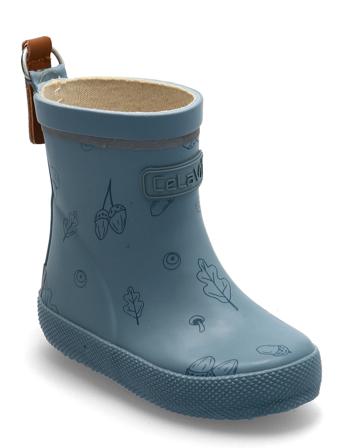 Basic Wellies W. Aop Shoes Rubberboots Low Rubberboots Unlined Rubberboots Blå CeLaVi