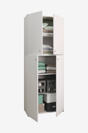 VCM - Vcm Garderob Lona - Vit - Skåp - Från Homeroom