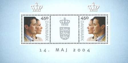 Danmark 2004 - Kongeligt bryllup - Miniark - Postfrisk