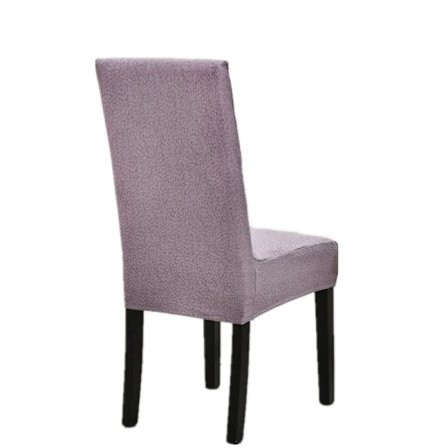 Vandtæt Seersucker Stolebetræk med Elastisk Fleece Spisestol til Restaurant Hotel Fest Banket Hjem (Lilla)