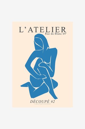 Malerifabrikken - Poster Decoupé #2 - Beige - Posters - Fra Homeroom