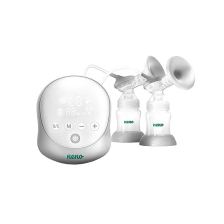 Neno Due Double Elektrisk Brystpumpe Str. 24 Grå, Børn & Forældre, Amning & Flaske, Brystpumper