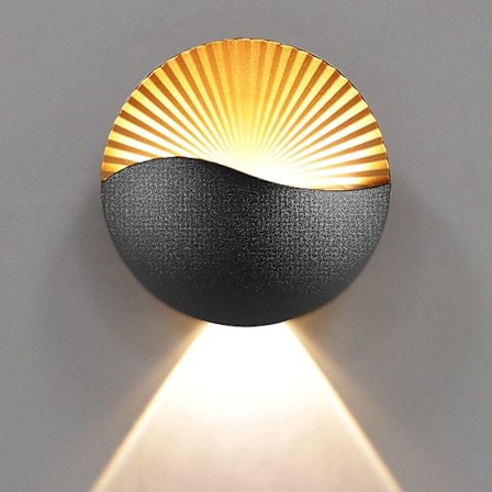 Kreativ Moderne LED Vegglampe Opp Ned Vegglampe Aluminium LED Veggvask Vanntett IP65 Innendørs Utendørs, Soverom Stue, Bad Trapper, Veranda