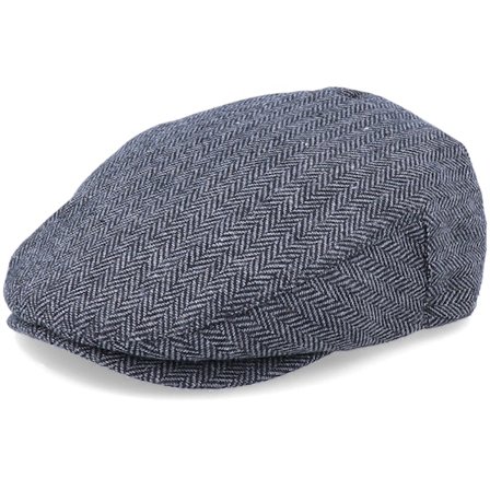 Brixton - Grå flatcap Caps - Hooligan Grey/Black Snap Cap @ Hatstore