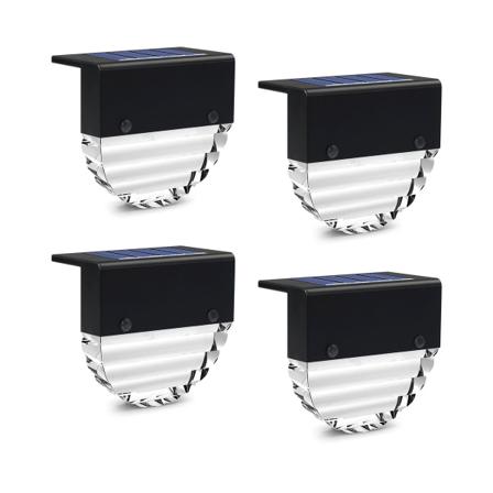 4 Pack LED aurinkolamput ulkokäyttöön IP55, 2 tilaa 10 lumenia, lämmin Whi