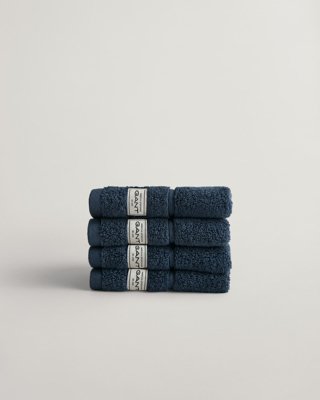 GANT - 4-Pakning premium kluter 30x30cm sateen blue