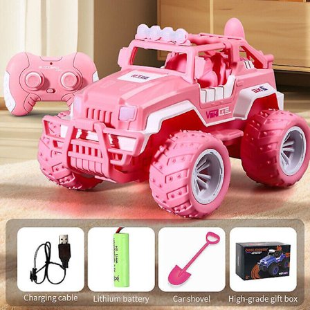 Fjernstyrt Barbie Rosa Elektrisk Offroad Fjernstyrt Lekebil Gave (FMY)