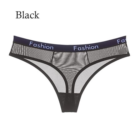 Dam Underkläder Mesh Trosor Bomullstrosor SVART - on stock