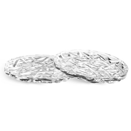 Orrefors Carat underlägg, 10 cm, 2 st | Dukning & Servering > Brickor & Underlägg > Glasunderlägg | Bagaren och Kocken