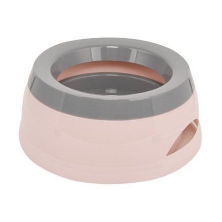 Stor Spillfri Hundvattenskål Vattendispenser för Valp Fordon Bärbar Rosa