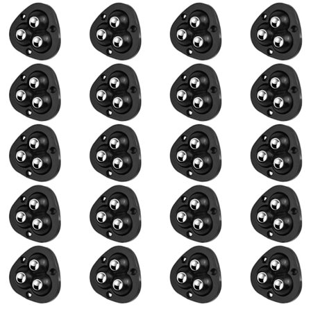 20 stk små møbelhjul, selvklebende svinghjul, mini overførings 360 graders møbler