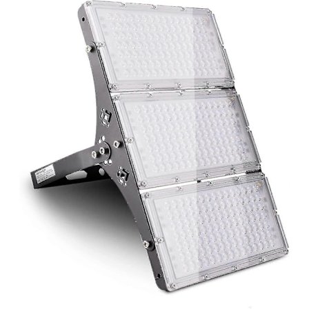 300w Utendørs LED Flomlys 24000lm Vanntett Sikkerhetslys Ip66 3000k Varmhvit, Utendørs LED Spotlight Kompatibel med Gatebelysning-WELLNGS