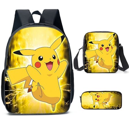 Elektrisk mus Pikachu skoletaske rygsæk studenterrygsæk