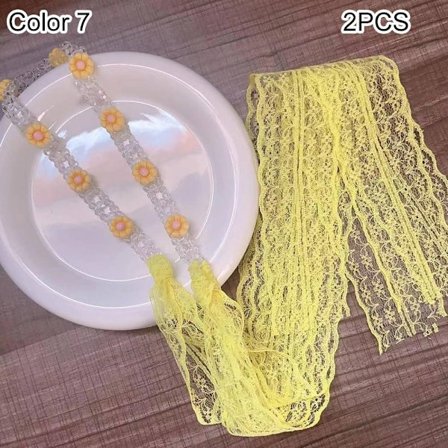 2ST Pärlhuvudband Band Hårband FÄRG 7 FÄRG 7