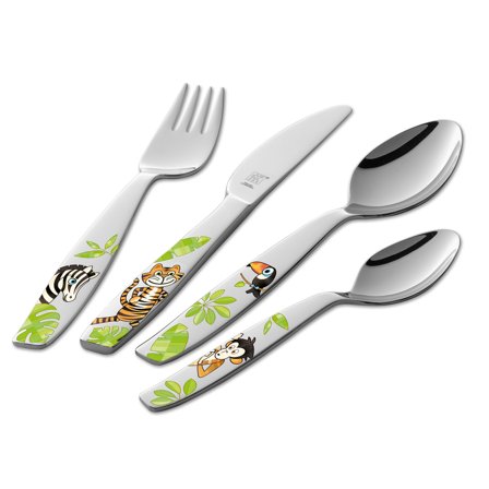 Zwilling Jungel børnebestik 4 dele, rustfrit stål - Sølv | KitchenOne