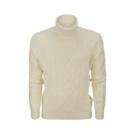 Tagliatore Turtleneck Hvid, Herre Rullekraver