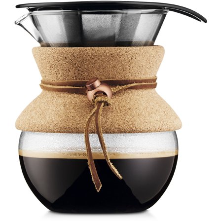 Bodum POUR OVER Kaffebrygger m. filter, 0,5 l - Kork | KitchenOne