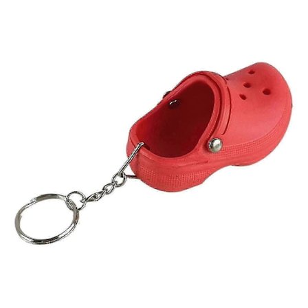 Mini Crocs Sandalkæde Charm Nøglering Nøgleholder Nyhed Nøglering Gave