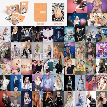 Kpop Bp valokuvat 54 kpl Bp Lomo-kortit Blackpink-kortit Lisa Jennie Jisoo (FMY)