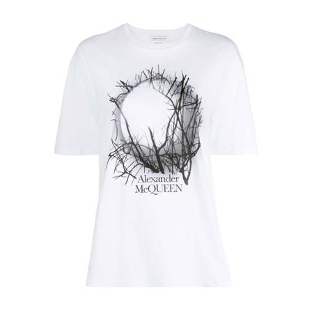 Alexander McQueen T-Shirts Hvid, Dame