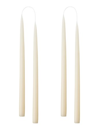 Hand Dipped Candles, 4 Pack White Kunstindustrien