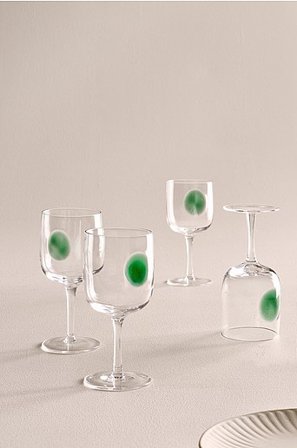 Jotex - Kieliszek Do Wina 4-pak Przezroczysty/zielony - DART - Kup Kieliszki do wina firmy Jotex