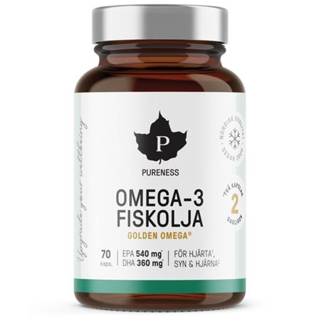 Pureness Omega-3 Fiskolja 70 kapslar