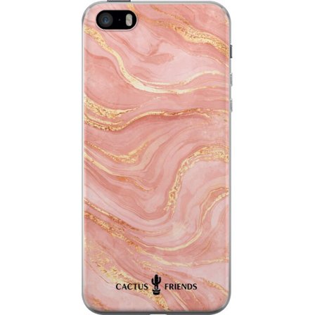Kompatibel Mobilcover til Apple Apple iPhone 5s Cactus and Friends – RoseGoldFlow
