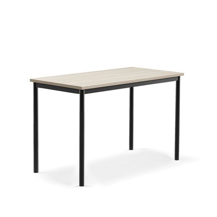 Desk SONITUS PLUS, 1200x600x760 mm, noise reducing ash high pressure laminate, anthracite