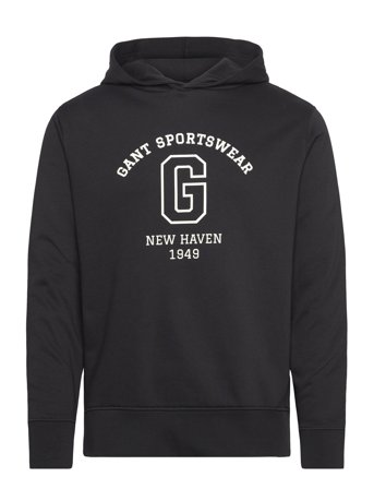GANT Graphic Sweat Hoodie - Black - XL