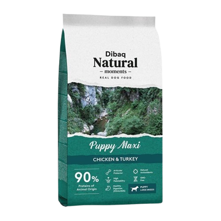 DIBAQ - Natural Moments Puppy maxi 15kg - Hund - Hundefôr & hundemat - Tørrfôr for hund - ZOO.no