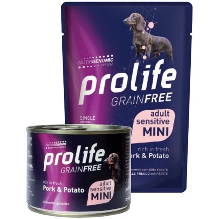Prolife Grain Free Maiale Con Patate Cibo Umido Per Cani Adulti