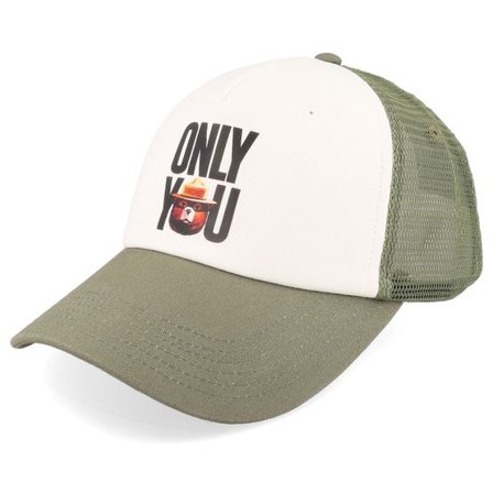 Element - Grön trucker Keps - Sbxe Mesh Cap White/Oil Green Trucker @ Hatstore