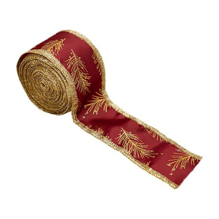 Julebånd Gaveinnpakningsbånd Festival Bånd med ståltrådskant Dekorative-lingling}